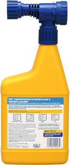 Zep Hose-End Outdoor Cleaner - U49910 - Great for Outdoor Glass and Surfaces - 32 Ounces (Pack of 2)
