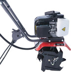 Thunderbay Cultivator 4Cycle 40cc Gas Powered Tiller w/Adjustable 4 Steel Tines Small Rototiller