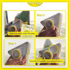 Double-Sided Magnetic Window Cleaner | Adjustable Glass Wiper & Brush Tool for High-Rise Double/Single Glazed Windows, Fits 0.2″-1.1″ Thickness