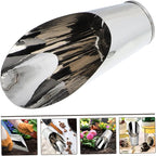 Stainless Steel Bucket Shovel Bonsai Soil Scoop Plastic Soil Scoops for Garden Fertilizer Feed Scooper Small Soil Scoops Gardening Supplies Potted Scoops for Stainless Steel