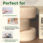 BeEcoful Zero Waste Natural Dish Soap Bar (Pack of 3) - Vegan Dishwashing Block, Eco-friendly with Plastic-Free Packaging, Sustainable Organic Ingredients