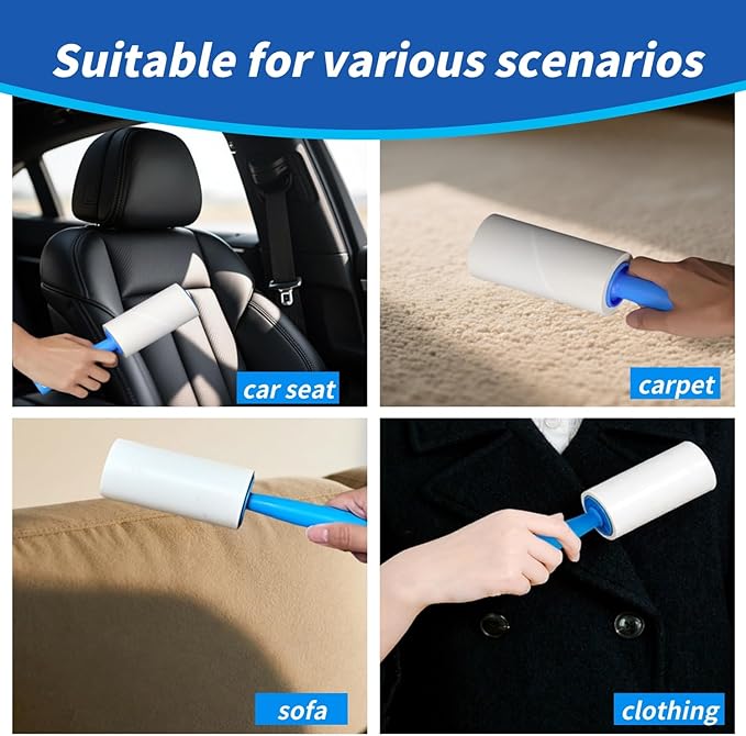 Lint Rollers for Pet Hair Extra Sticky 540 Sheets with 3 Handles Portable Pet Lint Remover for Clothes, Furniture, Carpet, Dog and Cat Hair Removal