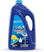 Finish Gel Liquid Dishwasher Detergent, Advanced Deep Cleaning Power Dish Soap, Fights Tough Stains, Dishwasher Soap, Plastic-Free & Septic Safe Dish Detergent, Lemon Scent, 75oz