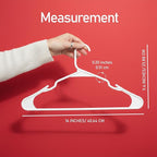 Utopia Home Clothes Hangers 20 Pack - Plastic Hangers Space Saving - Durable Coat Hanger with Shoulder Grooves (White)