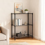 M MZG 450 lbs Steel Storage Shelving 3-Tier Utility Shelving Unit Steel Organizer Wire Rack for Home,Kitchen,Office (11.8" D x 17.7" W x 26.3" H)