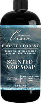 Lapew Frosted Forest Scented Mop Soap - Luxury Floor Cleaner Concentrate for Mopping Tile, Laminate, Vinyl & Hardwood | Streak-Free, Low-Foam | 36 oz