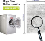 Dr.Easy LINT & HAIR REMOVER Pet HUGESHEETS with 3X Dryer Sheets, Free & Clean, 200 Count,PLANT&MINERAL-BASED FORMULA