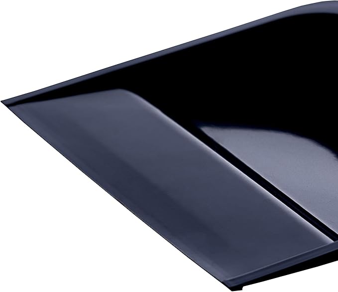 Superio Heavy Duty Plastic Dustpan with Comfort Grip Handle Black, Durable, Lightweight Multi Surface Dust Pan Easy Broom Sweeping, 10 inches Wide, 3-Pack