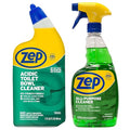 Zep Acidic Toilet Bowl Cleaner 32 oz (1 Unit) and Zep All-Purpose Cleaner 32 oz (1 Unit) – Toilet Bowl Cleaner with All-Purpose Surface Cleaner for Complete Bathroom Cleaning