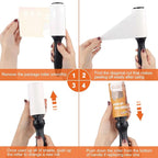 WulaWindy Lint Roller for Pet Hair, Extra Sticky Lint Rollers Pet Hair Remover for Clothes, Work Great on Pet Hair Value Pack (4 Pack)