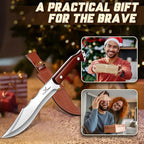 TAN REN Machete for Cutting Trees Heavy Duty, Survival Machete with Sheath for Yard Work, Full Tang Fixed Blade Knife with Wood Handle, Camping Machetes Heavy Duty, Clearing Brush and Gardening