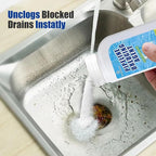Pipeline Dredging Agent, Drain Clog Remover, Powerful Unclog Sink Drain Cleaner, for Kitchen Bathroom Sinks, Tubs Pipe Cleaning Tool (1PCS)