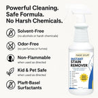 Magic Stuff Instant Stain Remover - Fast-Acting Carpet & Upholstery Cleaner - Removes Food, Wine, Coffee & Pet Stains- Odor-Free, No Rinse, Kid & Pet Safe Formula
