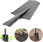 Manganese Steel Garden Shovel and Planting Spade Narrow Tip Metal Gardening Tool for Tree Digging and Transplanting in Lawn and Patio Use