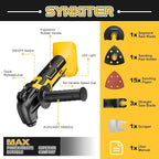 Cordless Oscillating Tool for Dewalt 20V Battery,6 Variable Speed Brushless-Motor Tool,22Pcs Oscillating Multi Tool Kit for Cutting Wood Drywall Nails Remove Grout & Sanding(Tools Only)