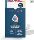 QLEAN Dryer Sheets | Natural Fabric Softener & Removes Static Cling | Vegan Laundry Softener | Soft, Fresh Laundry, Perfect for Clothes and Beddings, Unscented - 120 Loads