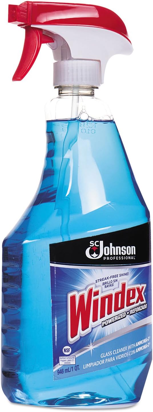 Windex® Glass Cleaner with Ammonia-D - Capped with Trigger, Blue (695237)