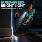 Cordless Vacuum for Makita Battery, 5 in 1 Lightweight Handheld Vacuum Cleaner with 500W Powerful Motor, 46 CFM Portable Hand Vacuum with Filtration HEPA for Floor, Carpet(Battery Not Included)