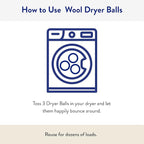 The Clean People 100% New Zealand Wool Dryer Balls - 6 Pack - for Laundry, Fabric Softening, Anti Static, No Lint, Odorless and Reusable