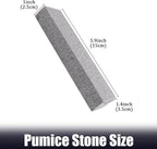 ZUFECY 6pc Pumice Stone for Home Cleaning, Toilet Bowl Cleaning, Sink and Tiles Without Scratches, Grease in Kitchen, Bathroom and Pool