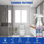 Bathroom Descaler Spray, 2 PCS Stubborn Stains Cleaner, Bathroom Foam Cleaner Spray, Bubble Cleaner Foam Spray, All Purpose Rinse Cleaning