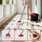 6 Pack Microfiber mop Head Replacements, Compatible with O-Ceda Easywring Single-Bucket Cleaning System, Powerful Stain Removal, Machine Washable, Easy to Replace