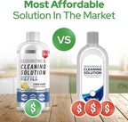 Floor Cleaning Solution compatible with Tineco iFLOOR, FLOOR ONE S3, S5, S6, and S7 (Except Steam Models) – Residue & Streak Free Floor Cleaner, Safe for Pets - Vacuum Mops Cleaning Solution Refill