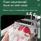 Cartoon Christmas Kitchen Sponges Reusable, Dish Sponge for Washing Dishes,Heavy Duty Scrub Sponge,Double-Side Design, Durable & Long-Lasting with Hign Density Sponge,4pack (Christmas sponges)