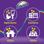 Fabuloso Brush and Dustpan Set, Compact Hand Broom Floor Sweeper with Snap-Together Storage and Hanging Hole, Quick Sweeping for Kitchen, Bathroom, Office and Car, White & Purple