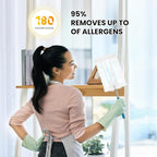 20 Count Feather Dusters Refill for Cleaning, 180 Degree Heavy Duty Duster Replacement Head for Swiffer Duster,Dusting Furniture, Blinds, Ceiling Fans, Helps Remove Allergens