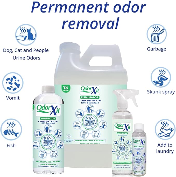 Concentrated Pet Urine Odor Eliminator, Ideal for Cat, Dog Poo and Urine Smell, Versatile & Natural Odor Neutralizer for Home and Outdoor Use, Deodorizer & Absorber, Concentrate, 4oz