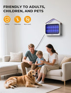 YISSVIC 20W Indoor Bug Zapper Electric Fruit Flies Traps for Indoors Mosquito Zapper Electric Moth Gnat Fly Zapper Extra 2 Bulbs for Home Kitchen Dining Living Room (White)