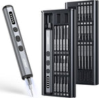 JOREST Mini Electric Screwdriver,Cordless Precision Screwdriver set with 38-in-1 Magnetic Bits, 5 Torque Settings, Repair Tool for iPhones, Laptop, Drone, Game Console, Camera;Birthday Gift for Father