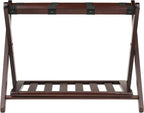 Winsome Remy Luggage Rack with Storage Shelf, for Guest Room, No Assembly, Cappuccino