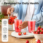 100 Pack 16 oz Clear Plastic Cups with Flat Lids and Straws, Disposable Iced Coffee To Go Cups, Plastic Smoothie Cold Drink Cup for Party, Picnic, Travel