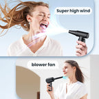 Mershgaya Electric Compressed Air Duster - 30,0000 RPM Rechargeable Cordless Turbo Blower, Portable Air Blower Gun for Cars, PC, Keyboard, Home & Outdoor Dust Cleaning (Replaces Compressed Air Cans)