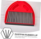 4Pcs Dustpan Rubber Lip Replacement Strips Edge Accessories for Broom Shovel and Garbage Cleaning Tools Easy to Install and Rubber Material