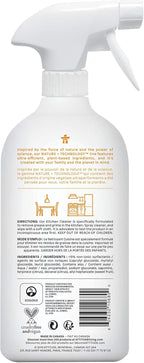 ATTITUDE Kitchen Cleaner Spray, EWG Verified, Powerful Degreaser, Cuts Grease & Grime, Plant-Based & Vegan, Citrus Zest Scent, 27.1 Fl Oz (Pack of 2)