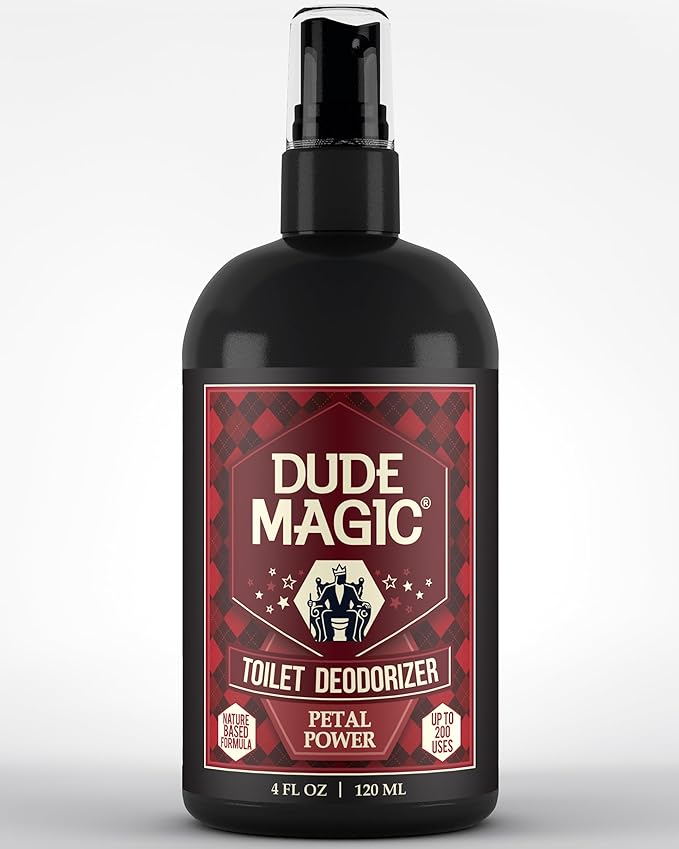 Toilet Deodorizing Spray | Natural Before You Go Toilet Spray | Pre-Poop Bathroom Odor Eliminator with Essential Oils | Travel Size Bathroom Air Freshener | Petal Power 4oz