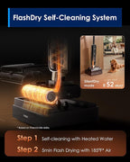 Tineco Floor ONE S9 Master Wet Dry Vacuum Cleaner, ThermoBlast Tech & Hot Water Vacuum Mop, 23kPa Suction, 65 Min Runtime, 185°F Flashdry, 3.9inch Ultra-Slim Stretch Mop