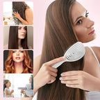 8" Silicone Shower Squeegee for Glass Doors with Silver Hair Comb Set, Bathroom,Kitchen Safe Water Blade, Car Window,Mirror, Tile Scraper — Ideal for Hair Care and Glass Cleaning