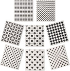 Lucomb 8 Pack Swedish Kitchen Dishcloths, Reusable Dish Cloth Paper Towels Washable Decorative Cleaning Cloths Sponge Wipes for Dish Washing, Super Absorbent & Quick Drying