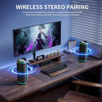 Bluetooth Speaker - HD Sound, IPX5 Waterproof, Up to 20H Playtime, TWS Pairing, BT 5.3, Portable Wireless Speaker for Home, Party, Beach & Outdoor, Black