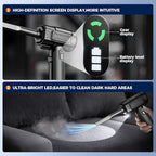 Compressed Air Duster: 130000RPM Electric Air Duster with LED Light Mini Air Blower Rechargeable Cordless Keyboard Cleaning Jet Dry Blower - Car, PC and Home Cleaning Kit Replaces Compressed Air Can