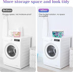 94oz/2.8L Laundry Pods Container for Room Organization Dishwasher Laundry Pod Holder with One-Press Lid and Scoop Large Capacity Holds 150 Pods Detergent Powder Container Sealed Dryer Sheet Holder
