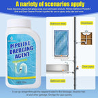 Pipeline Dredging Agent, Drain Clog Remover, Powerful Sink Drain Cleaner for Bathroom and Kitchen Sink Pipe Unclog (2PCS)