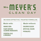 MRS. MEYER'S CLEAN DAY Baking Soda Cream Cleaner, Cuts Grease, Scratch-Free Polish, Plant-Derived Cleaning Ingredients, Apple Blossom, 16 Fl Oz, Pack of 2