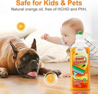 Wood Floor Cleaner for Mopping, Natural Non Toxic Pet-friendly Hard Floor Cleaner, Harmless to Original Wood Finish Floor Cleaner Solution for Hardwood Floor, Laminate Floor, Free of HCHO, PhH