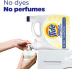 Tide Simply Liquid Laundry Detergent, Free & Sensitive Scent, 89 Loads, 117 fl oz
