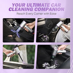 Mini Vacuum Cleaner, 3 in 1 Cordless Handheld Vacuum Cleaners, 18000Pa High Power Car Vacuum Cleaner with Brushless Motor,Adjustable Car Vaccum Portable for Cars,Desktop (Sliver and Purple)